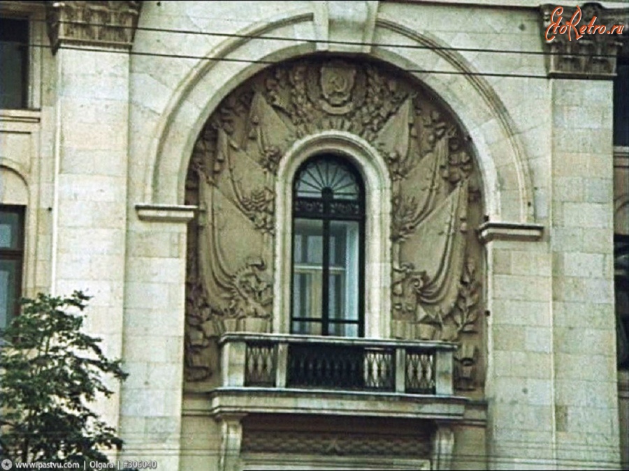 Москва - Балкон на здании Моссовета 1982—1983, Россия, Москва,
