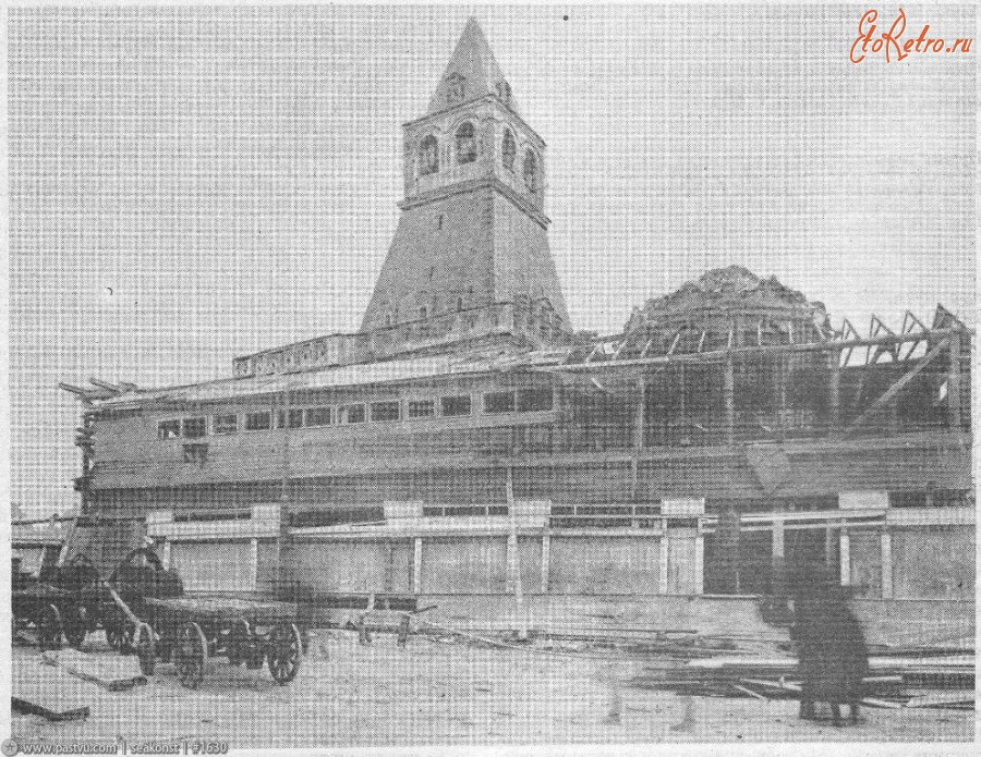 Москва - Никольская башня Китай-города 1934, Россия, Москва,