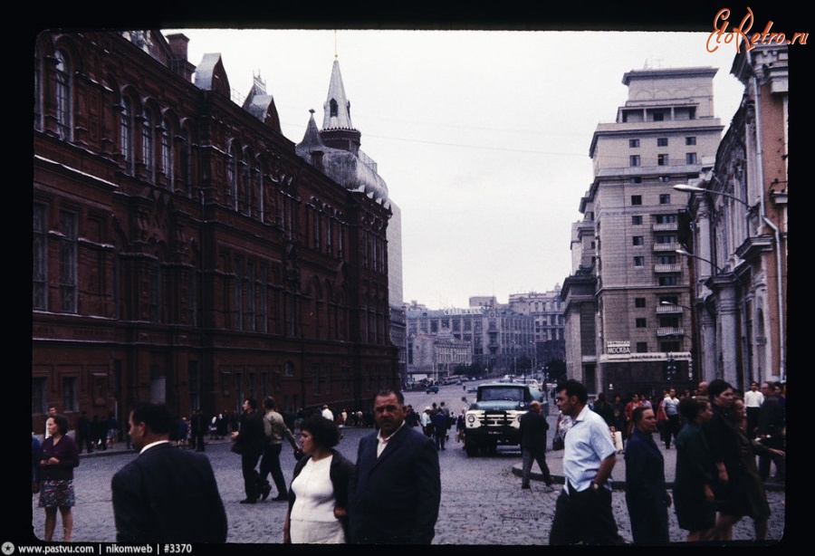 Москва - Вид на гостиницу «Москва» 1970, Россия, Москва,