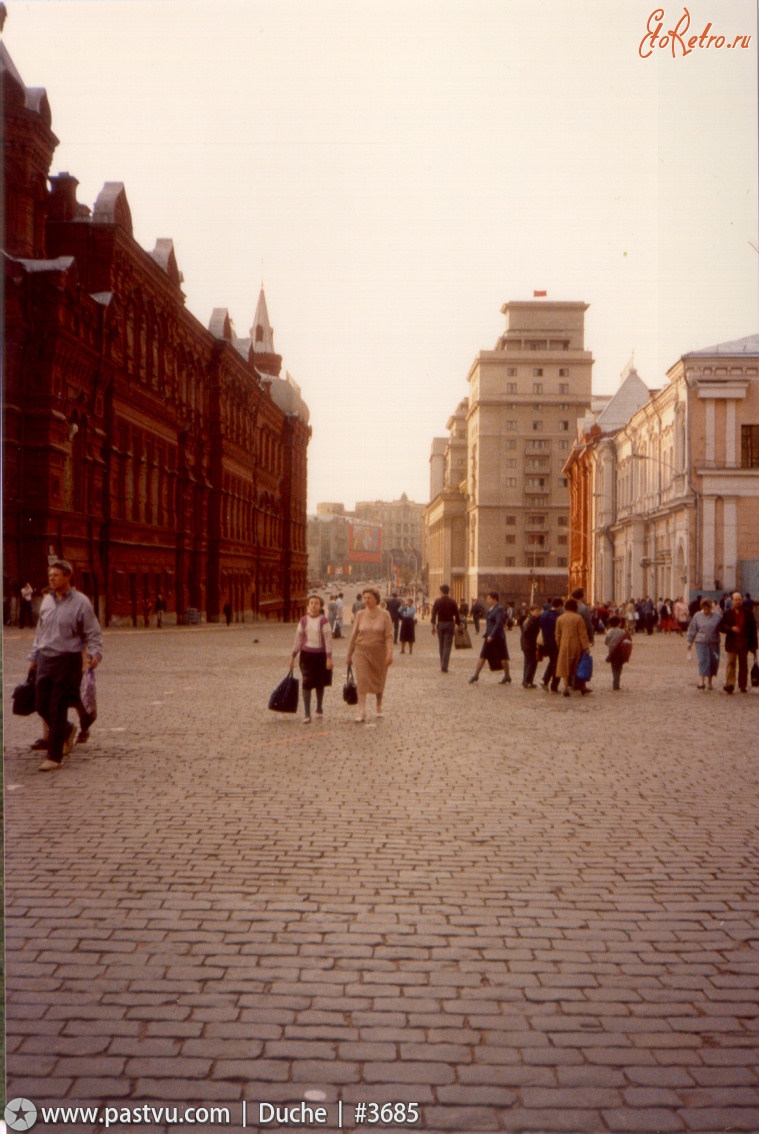 Москва - Исторический проезд (проезд Воскресенских Ворот) 1989—1990, Россия, Москва,