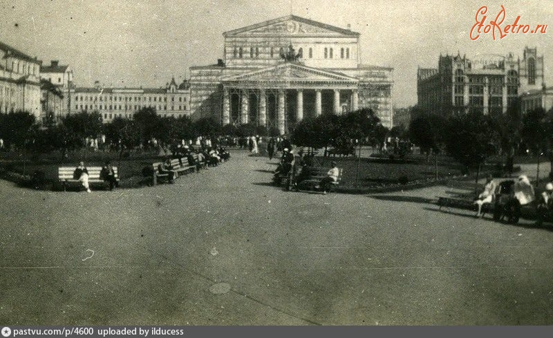 Москва - Большой театр на площади Свердлова 1932, Россия, Москва,