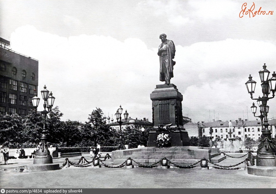 Москва - Памятник Пушкину 1954, Россия, Москва,