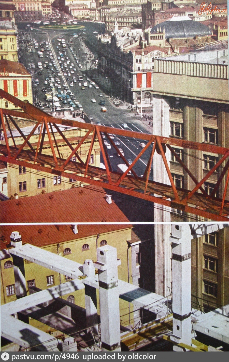 Москва - Вид со строительства нового здания Госплана 1966, Россия, Москва