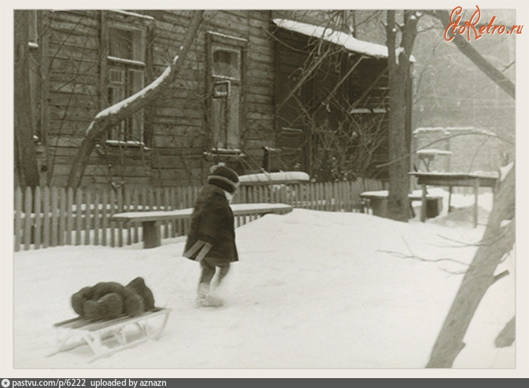 Москва - Двор дома №10 на Палихе 1965, Россия, Москва,