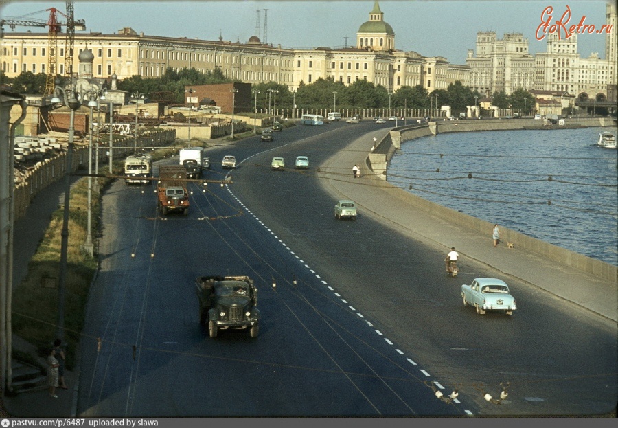 Москва - Москворецкая набережная 1964, Россия, Москва,