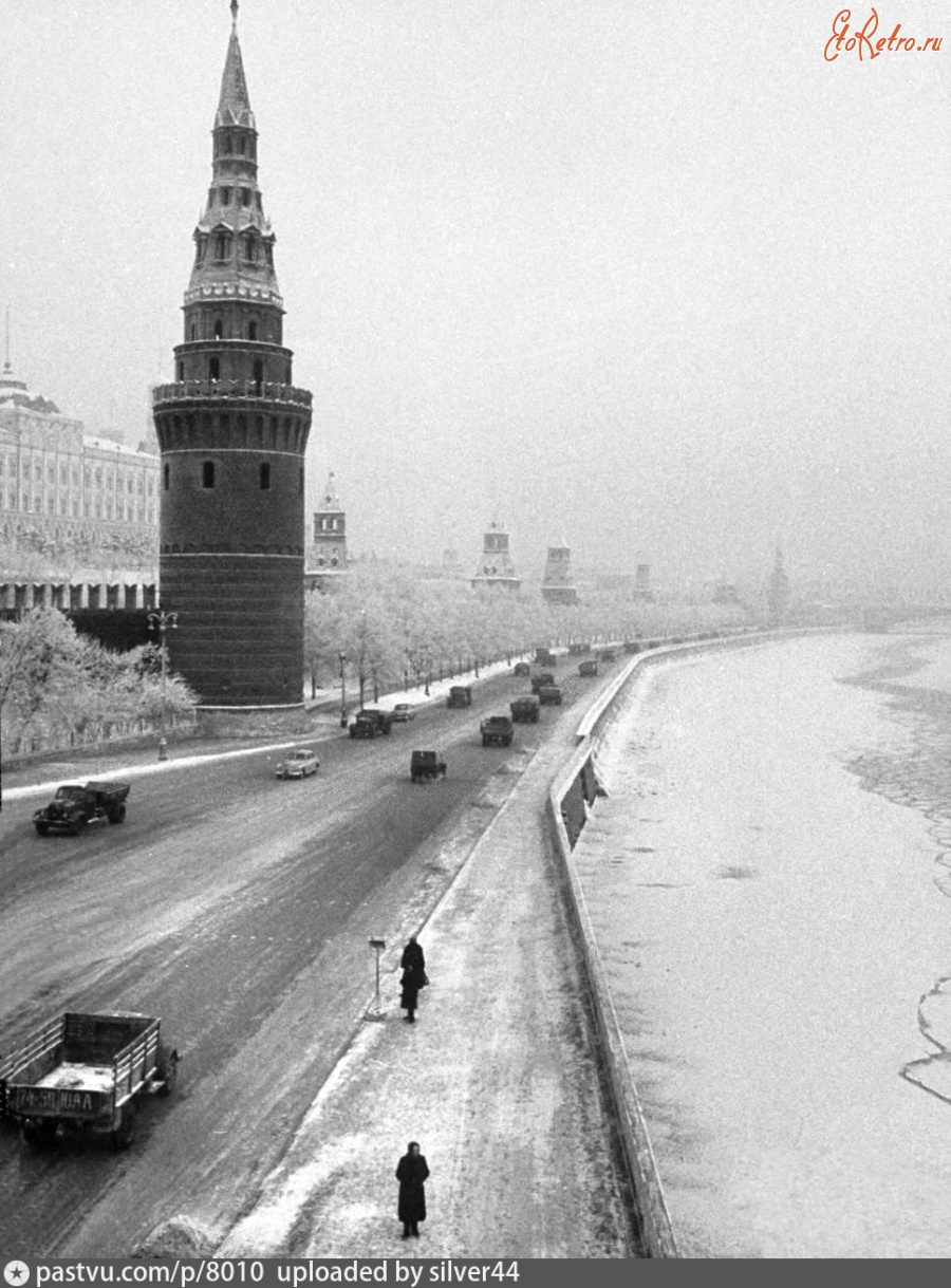 Москва - Кремлевская набережная 1959, Россия, Москва,