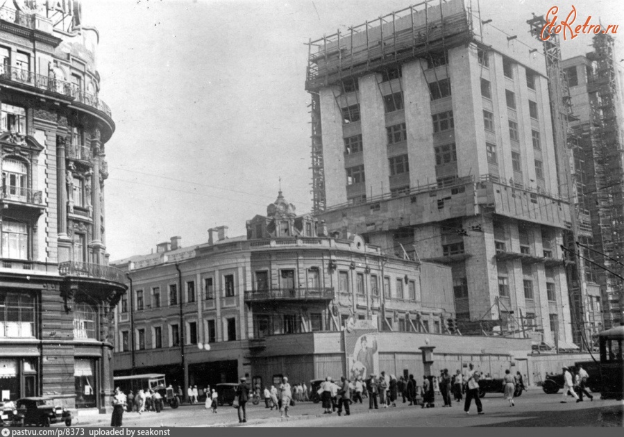 Москва - Строительство дома Совета труда и обороны 1935, Россия, Москва,