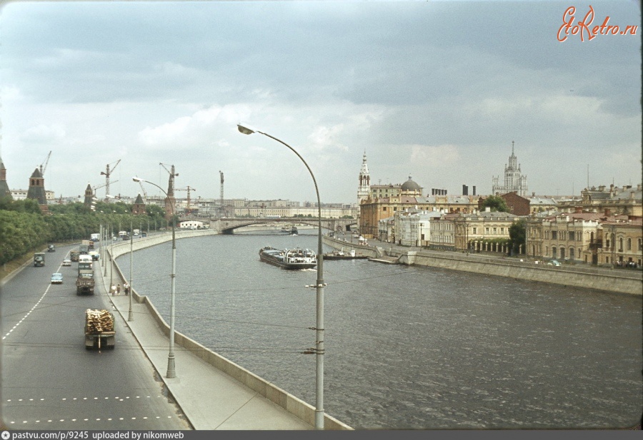 Москва - Кремлевская набережная 1964, Россия, Москва,