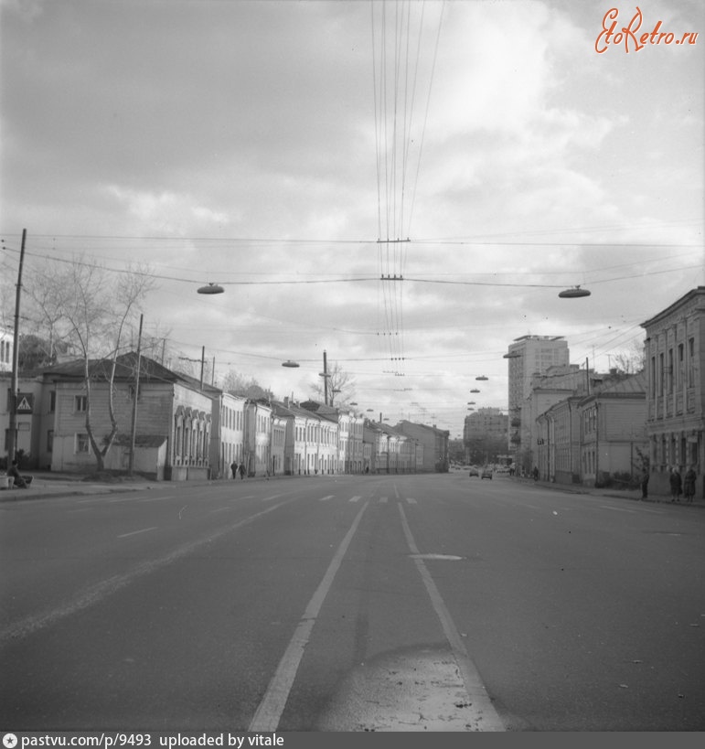 Москва - Каляевская улица в сторону Садового кольца 1980, Россия, Москва,