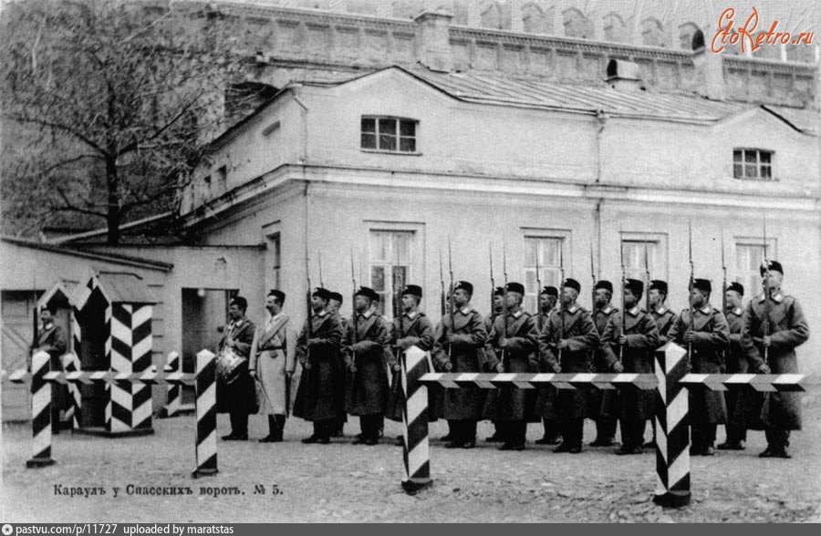 Москва - Спасская гауптвахта 1905, Россия, Москва,