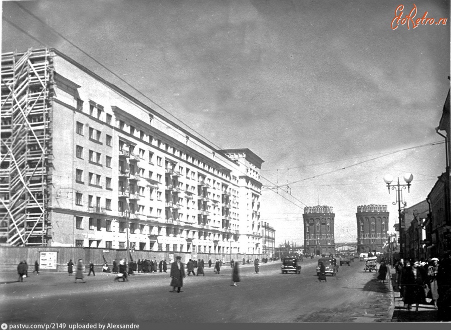 Москва - 1-я Мещанская улица. Крестовские водонапорные башни 1938, Россия, Москва,
