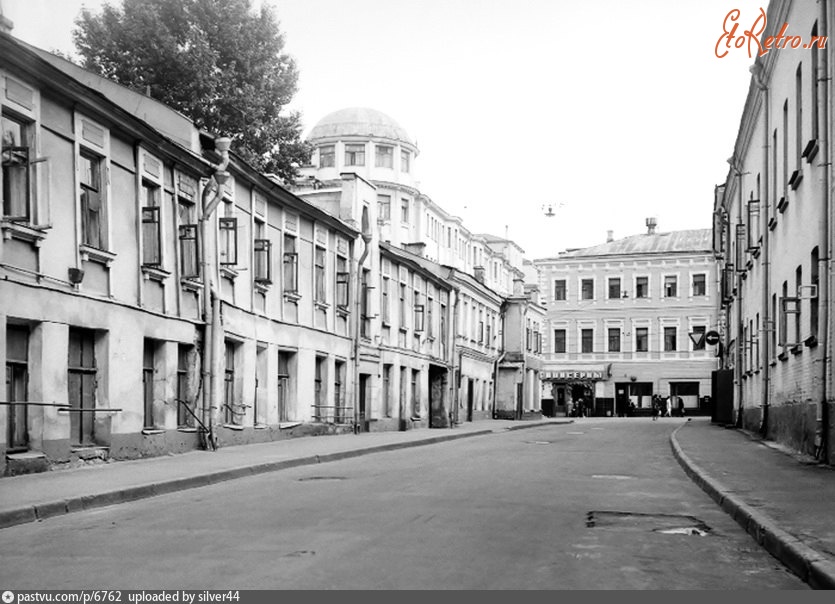 Москва - Последний переулок. Вид в сторону Сретенки 1980, Россия, Москва,