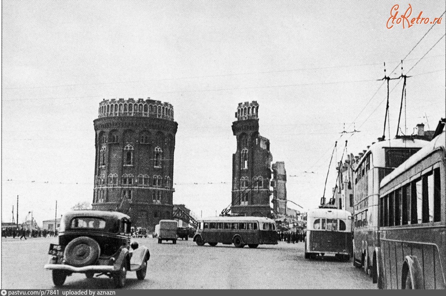Москва - Разрушение Крестовских башен 1940, Россия, Москва,