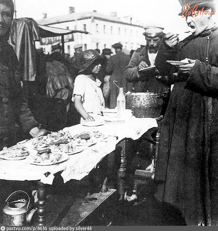 Москва - Съестные ряды на Сухаревке 1905—1915, Россия, Москва,