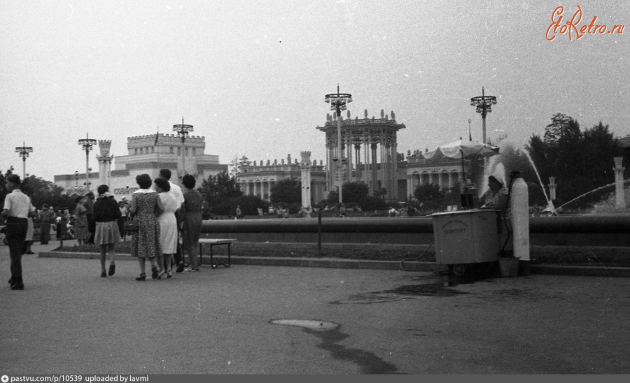 Москва - ВДНХ СССР, август 1960, Россия, Москва,