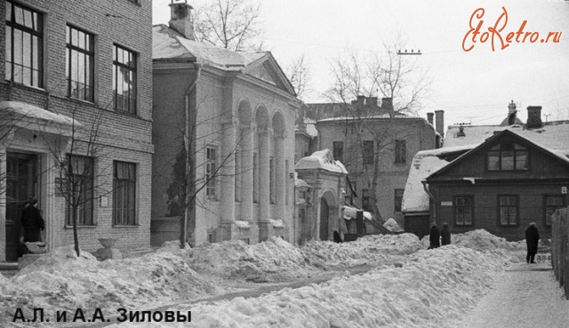 Москва - Спасопесковская площадь, юго-восточный угол, 1966 год.