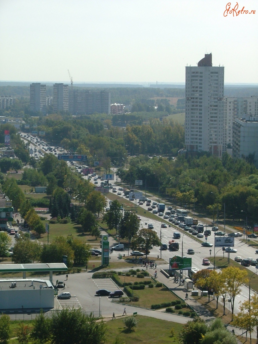Москва - Орехово-Борисово. Вид на Каширское шоссе и в сторону области