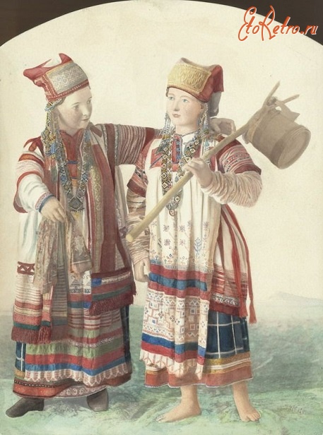 Москва - Куклы в южнороссийских костюмах.