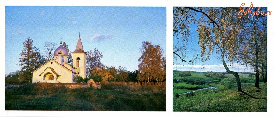 Тульская область - Церковь в селе Бехово. Пейзаж.