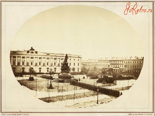 Санкт-Петербург - Открытие памятника императрице Екатерине II на Невском проспекте