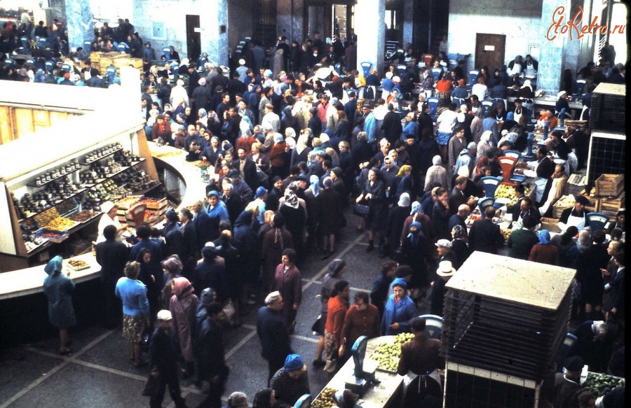 Санкт-Петербург - На рынке, Ленинград, 1970 год