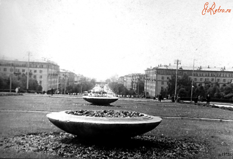 Екатеринбург - Свердловск. Вид на проспект Ленина с площади Кирова.