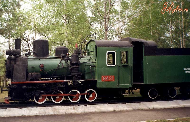Хабаровск - Паровоз 159-6421 на постаменте