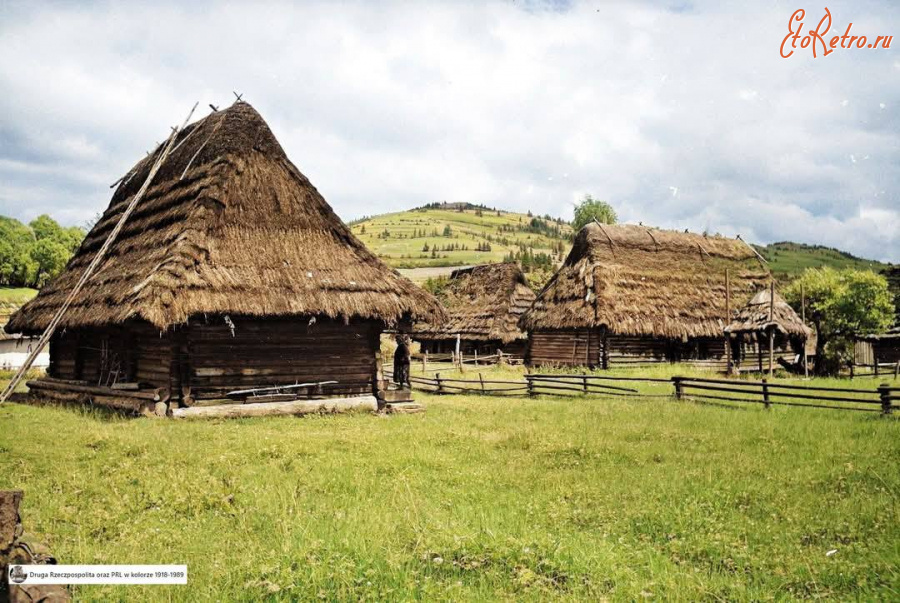 Польша - Польша на фото в 1918-1989 рр.  Сільські хати.