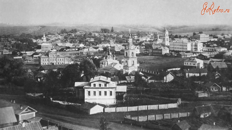 Чебоксары - Вид города конец XIX века