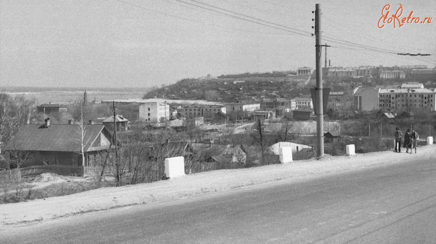 Чебоксары - Весна 1979 года, вид с Московского моста