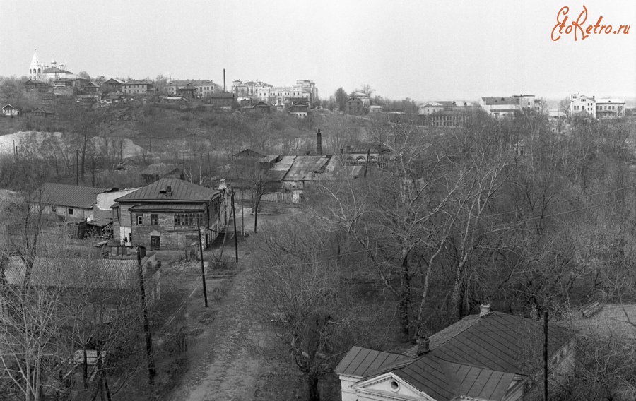 Чебоксары - Май 1979-го года. Вид на Речной переулок и окрестности
