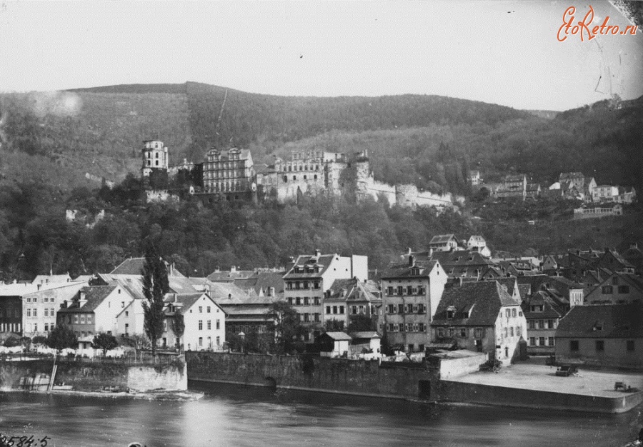 Германия - Heidelberg. Germany.Heidelberg with River Neckar. Германия