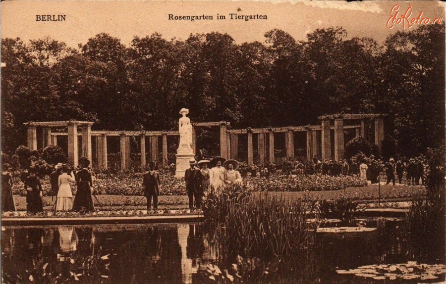 Берлин - BERLIN - Rosengarden im Tiergarten Германия
