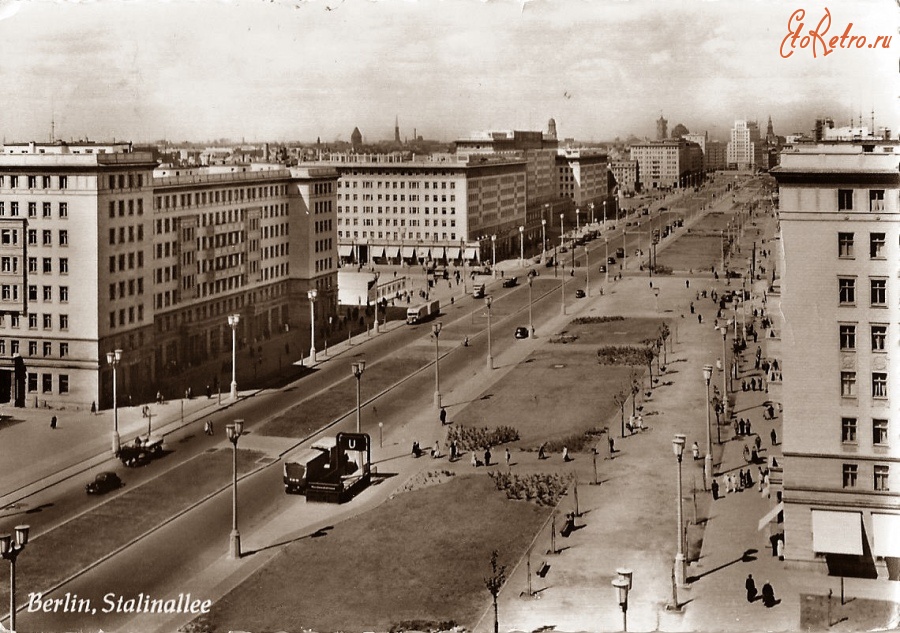 Берлин - Шталиналлее (нем. Stalinallee) Германия