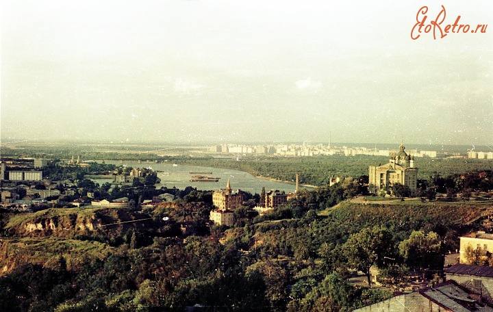 Киев - Київ. Панорама Подола.