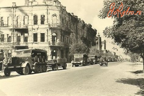 Киев - Вступление немецких войск в Киев. 1941 год.