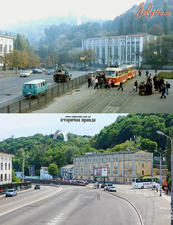 Киев - Київські  трамваї: як було і як стало.