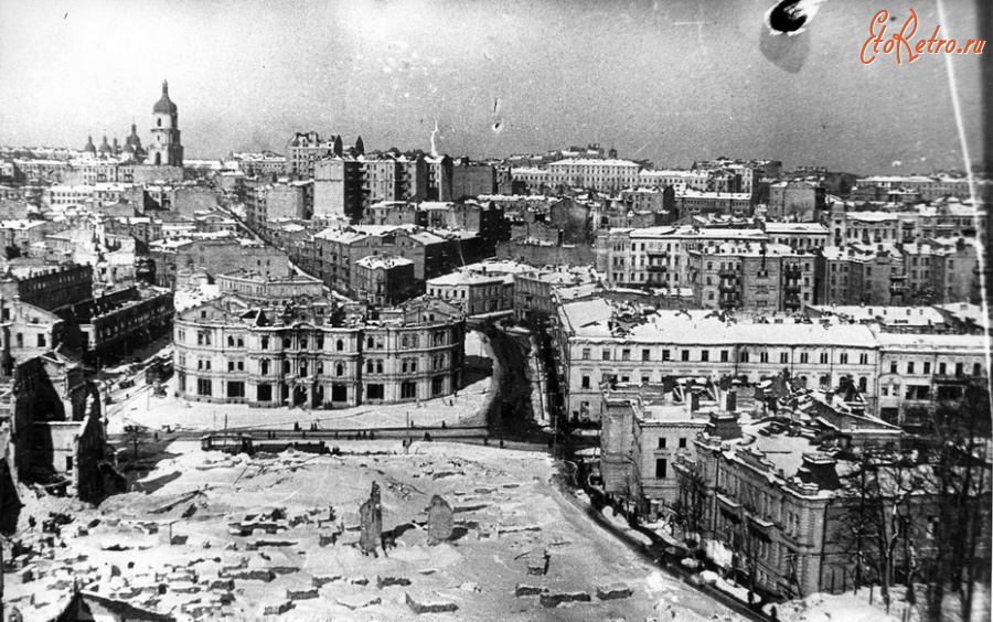 Киев - Київ взимку 1944 року.