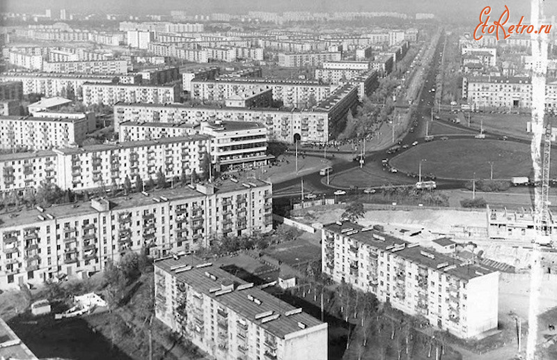 Киев - Київ.  Ленінградська площа в середині 1960-х.