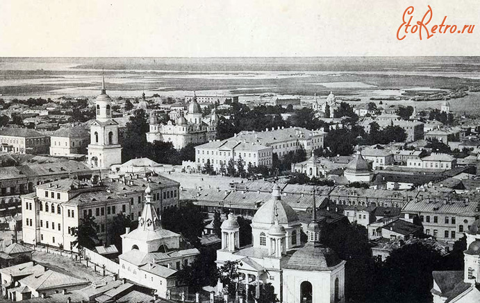 Киев - Київ.  Панорама  Подолу  на початку 20 ст.