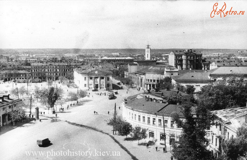 Киев - Киев.  Панорама  Контрактовой площади.