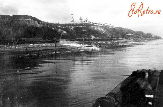 Киев - Киев.  Строительство моста фон Рейхенау зимой 1941-1942 гг.