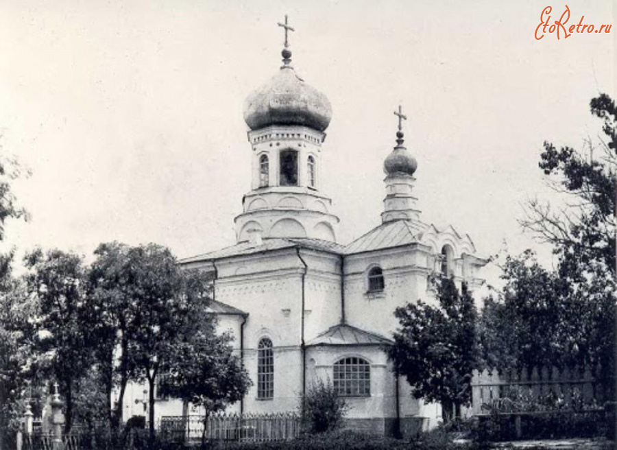 Киев - Київ.  Троїцька церква на Замковій горі,  зруйнована у 1934 році.