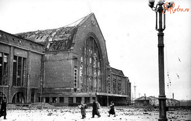 Киев - Київ. Центральний залзничний вокзал. 1943 р.