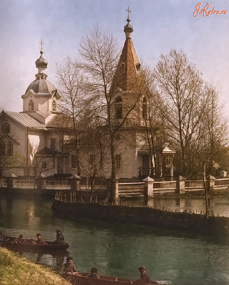 Киев - Київ.  Церква Св.Миколая в Микільській слобідці.