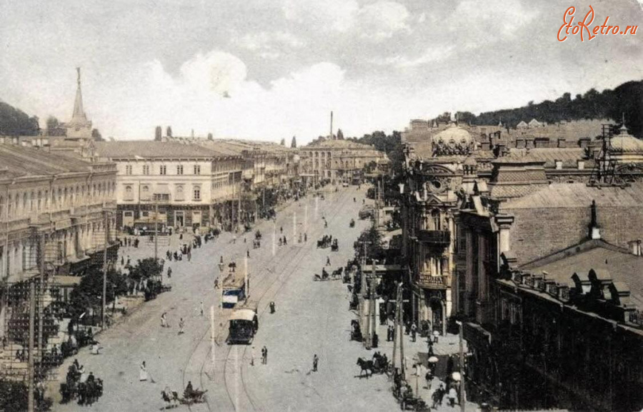 Киев - Київ.  Хрещатик.