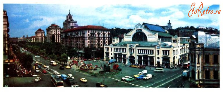 Киев - Киев.  Центральная магистраль города-Крещатик.