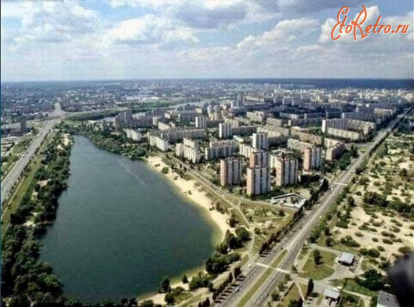 Киев - Київ. Оболонь з висоти.