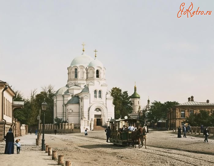 Киев - Київ.  Стрітенська церква, район нинішньої Львівської площі.