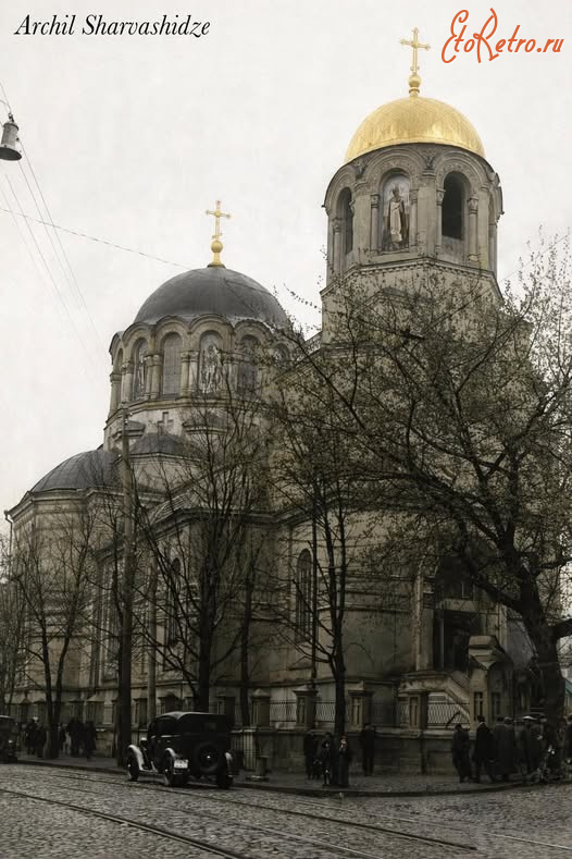 Киев - Київ.  Стрітенська церква.  В 1930 р. знищена.